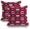 Shrahala Colorful Navajo Decorative Throw Pillow Cover, Native American Traditional Tribal Design Square Pillowcase Blended Double-Sided No Inserts for Bedroom Living Room Set of 2 (20 x 20 in)