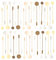 FINGERINSPIRE 40 Stück 5 Farben Rund Brosche Pin Stick Messing Sicherheitsnadeln Anstecknadeln 10mm & 15mm Tablett Brosche Nadel Anzug Krawatte Hut Schal Abzeichen Für Modeschmuckherstellung Zubehör