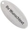 WIENS3D Schlüsselanhänger mit Gravur | Hotel | Oval 75 x 32 x 2 mm | Personlisiert mit Name Adresse Telefonnummer Zimmernummer Hotelname