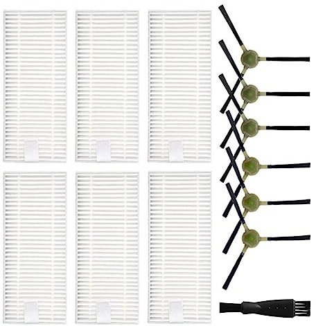 Filtre de rechange pour aspirateur robot OKP Life K2 K3 K4 pour aspirateur robot pour Lefant M210 M210S, brosses latérales, brosse de nettoyage, pièces de rechange avec brosses latérales, filtres