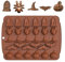 Moldes de Silicona para Halloween, Moldes de Silicona Para Caramelos y Chocolates, Moldes Para Hornear Para Muffins, Calabaza, Murciélago, Dombrero de Bruja, Sraña, Lápida Molde para Chocolate