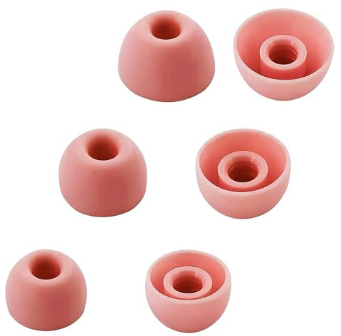 Aiivioll 6 gommini di ricambio in silicone per auricolari Beats Fit Pro/Studio, S/M/L (rosa corallo)