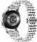 Miimall Cinturino per Samsung Galaxy Watch 4/5/6 40mm 44mm, Pro 45mm, Classic 47mm 46mm 43mm 42mm, Acciaio Inossidabile in Metallo, Strap Regolabile per Galaxy Watch 4/5/6/Pro/Classic, Argento