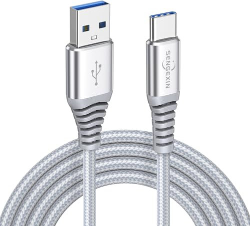 SENGEXIN USB C Charger Cable 2M Fast Charging Type C Charger Lead for Samsung Galaxy S23 S22 S21 S20 S10 Plus,A51 A50 A40 A41 A70 A71 A21s A12 A53 A52S A33 A32 A23 A13,Note 20 10,LG G8 G7