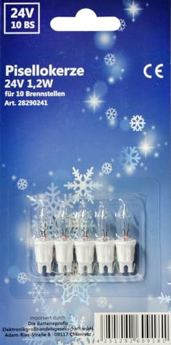 Ratags Ersatzglühlämpchen 5 St. f.10er Kette 24 V, 1,2 W