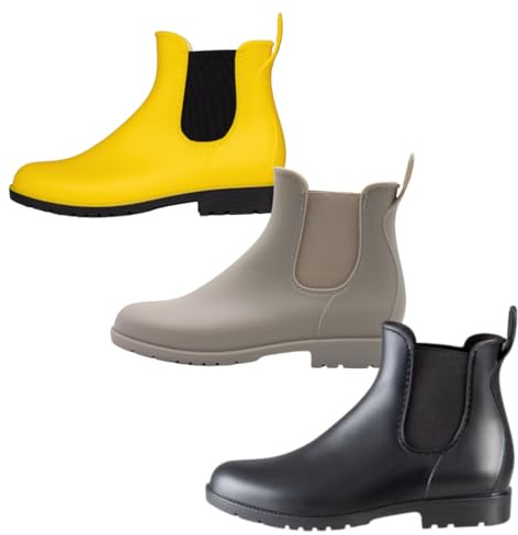 PFIFF Jodhpurstiefelette (PVC Stiefelette) Damen, Gelb 34