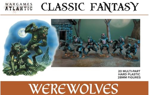 Wargames Atlantic Classic Fantasy: Werwölfe (20 mehrteilige Hartplastik-Figuren, 28 mm)