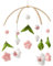 Krippenmobile,Mobile für Krippe, Kinderzimmer-Mobile für Mädchen, und Blumen-Mobile für das Kinderbett, hängendes Kinderbettspielzeug, süßes Krippenspielzeug für und Mädchen