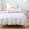 Fekohipy Bettwäsche 135x200 Mädchen Einhorn Kinderbettwäsche Rosa 3D-Druck Mikrofaser Regenbogen Kinder Bettbezug mit Reißverschluss und 1 Kissenbezug 80x80cm 2-teilige Kinderbettwäsche-Set