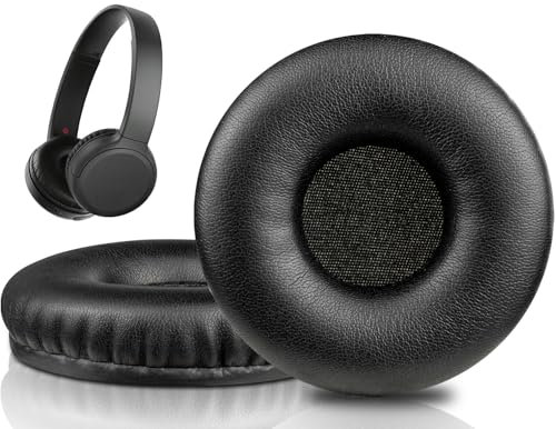 SOULWIT Cuscinetti Auricolari di Ricambio per Sony MDR-XB450 (MDRXB450)/XB450AP/XB550, Padiglioni Cuffie con Schiuma ad Alta Densità per Isolamento dal Rumore - XB450 PL Nero