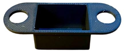 10x Pack Door Frame Strike Plate Dust Boxes – Black Plastic – Professional Quality – Easy Fit, Durable, – Fits Standard Latch Strike Plates -Durable Dust Boxes for Latch Plates