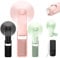 Portable Handheld Fan, 3 IN 1 Mini Hand Fan, USB Rechargeable 3 Speeds Personal Foldable Fan with Flashlight, Battery Operated Small Pocket Fan for Travel Concerts Lash, Gifts for Women Girls