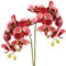 2pcs Faux Orchidee, Orchideen künstliche Blumen 27,6 Zoll realistische künstliche Orchideen mit geringer Dekoration von Wartungsstätten für Vase Wedding Party Home Gartendekoration für Vase Hochzeits