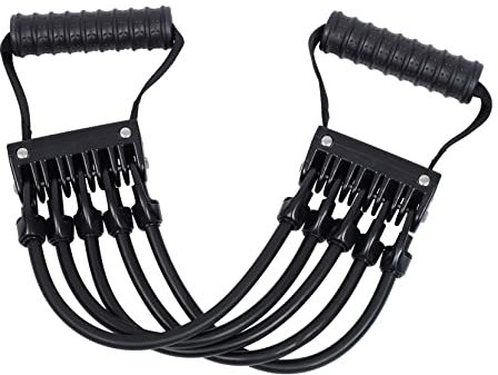 YARNOW Brust-Expander Mit Elastischem Band Brust-Puller Für Muskeltraining Fitness-widerstandsband Schwarz