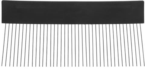 Angoily Edelstahl Strukturkamm Groß, 24,8 cm Malerkamm für Wandgestaltung | Breiter Farbkamm mit feinen Metallzähnen für dekorative Linien, Stoffoptik, Effektwände, Renovierung, DIY und Malerarbeiten