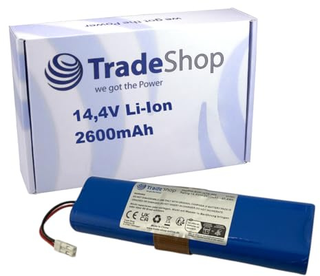 Trade-Shop Li-Ion Akku 14,4V / 2600mAh kompatibel mit iLife 18650B4-4S1P-AGX-2, INR18650-MH1-4S1P-AGX, Ay-18650B4, SUN-INTE-202, CS-FEX750VX