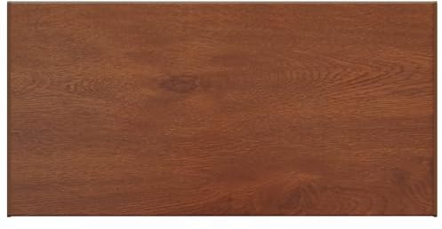 davanzale in legno marrone, 100 x 45 x 4,5 cm, PVC | Resistente all'umidità, facile da pulire, per interni ed esterni, facile da montare con adesivo