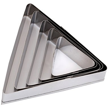 SK Star Cookie Cutter Set, Edelstahl, 5-teilig, edelstahl, silber, Triangle