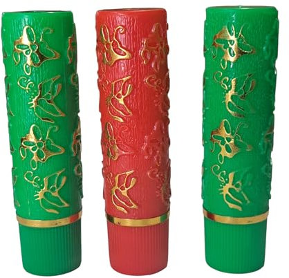 Nuevo pack pintalabios magicos 3 unidades (2 verdes + roja) duraderos- aromaticos- por un color rosa/fucsia