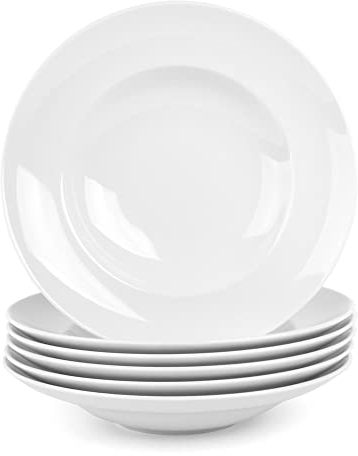 Holst Porzellan PB 27 PACK 6 Porzellan 6er Set Profi-Pastateller 26 x 5 cm 0,35 l, weiß, 6 Stück
