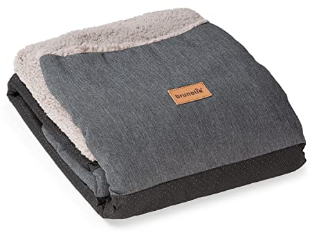 brunolie Wechselbezug Ersatzbezug für Emma, waschbar, hygienisch und rutschfest, Grau, Größe L, Grau