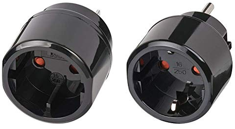 Brennenstuhl Reisestecker/Reiseadapter (Steckdosenadapter für: USA, Japan Steckdose und Euro/Konturen-Stecker) & Reisestecker/Reiseadapter (Steckdosenadapter für USA und Euro Stecker) schwarz