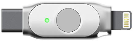 FEITIAN iePass K44 Clé de sécurité USB à Double connecteur iOS - Authentificateur à Deux facteurs - USB-C + Lightning - FIDO U2F + FIDO2 + MFi - Aide à prévenir Les Prises de contrôle de Compte avec | iPhone, Authentification 2 Facteurs (2FA), Compatible iOS, Mac, Windows, Google, Microsoft, Facebook, Protection Anti-Pirate