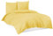 Mixibaby Bettwäsche Bettgarnitur Bettbezug 100% Baumwolle 135x200 155x220 200x200 200x220, Farbe:Vanille Gelb, Größe:200 x 220 cm
