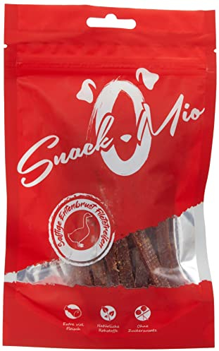 SnackOMio Venandi Animal Succosi Straccetti di Filetto di Petto di Anatra - Mastica Premium per Cani, 70G - 70 g