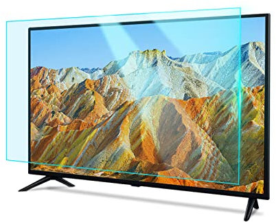 Película protectora de pantalla antideslumbrante/antiluz azul/antiarañazos/antihuellas dactilares, alivia la fatiga ocular, para 32-75 pulgadas Sharp, Sony, Samsung, Hisense, LG, etc. / clear / 43 In