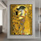 Abstrakt Zwei Katzen Liebhaber Küssen Kreativität Der Kuss Von Gustav Klimt Kunst Leinwand Malerei Poster Wandkunst Bilder Zimmer Wohnkultur 60X90Cm Kein Rahmen