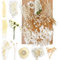 Natürliche Getrocknete Blumen Trockenblumen zum Basteln Blumen Natürliche Gemischte DIY Gepresste Blumen Getrocknete für Kunst DIY Harz Basteln Handwerk Scrapbooking Dekoration Karten Hochzeit Weiß