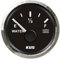 Marine RV Water Level Gauge, Water Level Gauge Meter Indicator, 52mm/2in Water Level Gauges 9-32V DC Smart Alarm for Marine Boat RV 0-190ohm (Black)