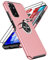 LeYi Funda para Xiaomi Redmi Note 11 (2022) / Redmi Note 11S 4G 6.43 con [2-Unidades] Cristal Templado, Armor Carcasa con 360 Grados Metálico Anillo Hard PC Silicona Bumper Antigolpes Case, Rosa