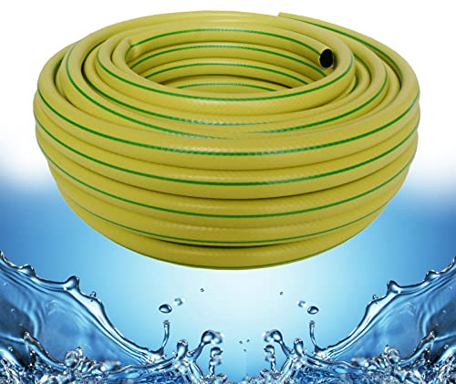 Gartenschlauch Wasserschlauch 3/4 Zoll (19mm) 50m universal Gelb Schlauch