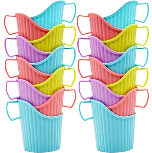 TOPBATHY 20 Pezzi Portabicchieri Di Carta Usa E Getta - Manica Della Tazza Manicotti Per Tazze Caffè Organizzatore Di Tazze Portabicchieri Usa E Getta Tazze Di Caffè Di Carta