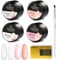 Builder Gels Nail Kit - 4 Colors Nail Extension Gel Kit Clear White Nude Pink Nail Strengthen Gel with Nail Brush 100Pcs Nail Forms for Nails Art Manicure for Beginner