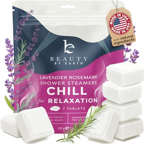 Shower Steamers Aromatherapy - USA Made with Natural Ingredients & Lavender Oil, Mothers Day Gifts for Mom, Large Shower Bombs for Stress Relief, Relaxing Spa Gifts for Women & Men, New Mom Gifts