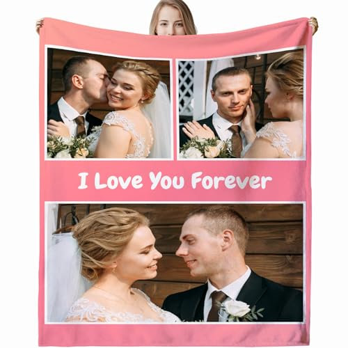 Personalisierte Decke,Decke mit Foto Personalisiert Decke mit Foto, Fotodecke mit Eigenem Foto,Kuscheldecke mit Foto,Decke Selbst Gestalten Foto,Personalisierte Geschenke fur Freundin,Mama,Papa