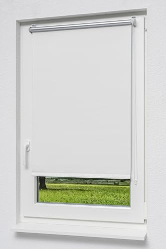 LYSEL - Qualitätsrollo Klemmträger Thermo Reinweiß (B x H) 120cm x 150cm #1W
