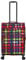 Kenorada Reisetrolley SoftLITE 4w | Koffer aus strapazierfähigem Polyester | Leichter Trolley mit Vier Doppelrollen | TSA Zahlenschloss (multicolorcheck, M - 67 cm mittlerer Koffer)
