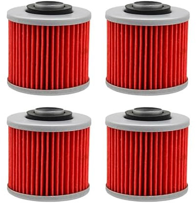 [Replacement Vehicle parts] 1/2/4 pezzi filtro olio moto for Yamaha TT250 TT500 TT600 TT600R XT250 XT400 XT500 for Tenere XT600Z for XT 600 E for MT 03 for XT 660 XT660Z [Replacement] (Color : 4Pcs)