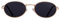 Laurinny Retro Oval Sonnenbrille für Damen Herren 90er Vintage Ovale Hippie Brille für Männer Frauen Metallrahmen Runde Sonnenbrillen(Gold/Grau)