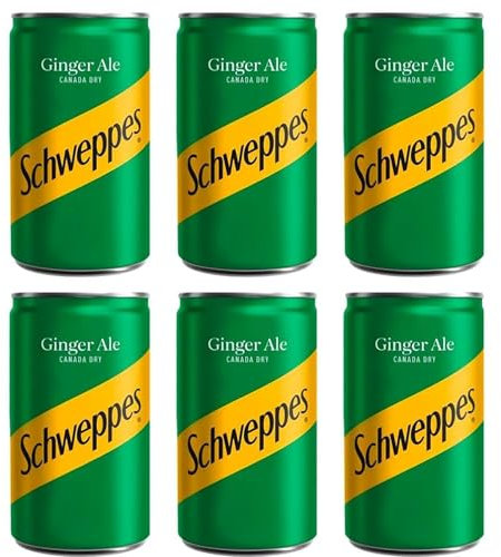 Canada Dry Ginger Ale - Refreshing 6 Pack (150ml) Cans for Effortless Enjoyment Sold By VR Angel