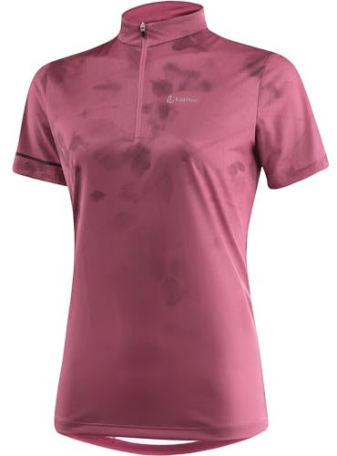 Löffler Damen Leaf Half Zip Radtrikot, malaga, 3XL