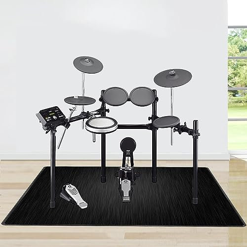 ANSNOW Tapis de Batterie, Tapis de Batterie, Tapis Insonorisant Antidérapant, Kit de Batterie de Jazz Électronique Rectangulaire Professionnel, Pour Grosse Caisse Claire Et Autres Tapis D'Instrument