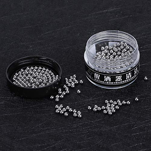 Boules de Nettoyage de Carafe en Acier Inoxydable, Outils de Nettoyage Ménagers pour Carafe à Vin, Nettoyage Facile et Rapide, Respectueux de l'environnement, 500 Pièces, 3mm