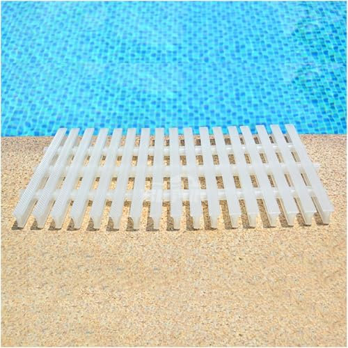Clear Plastic Drain Grate for Swimming Pool Deck DIY Gutter Cover with Shower Drain Grill 18cm Drainage Cover for Improved Water Flow