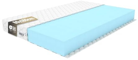 REM-Sen Matratze 80x180cm Höhe 10 cm Härtegrad 4 (H4) aus elastischem Polyurethanschaum mit Komfortschaum und Dreilagige Membranhülle, Matratze für Kinder, Erwachsene Öko-Tex Zertifiziert