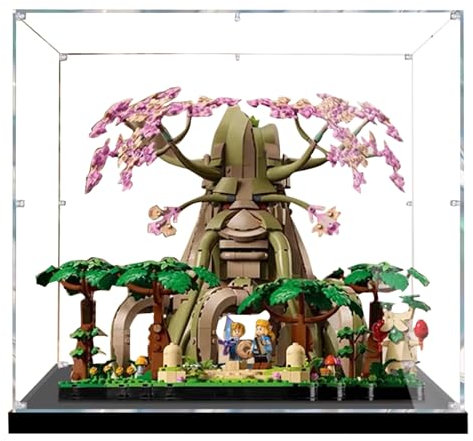 Vetrina in acrilico per Lego 77092 Legend of Zelda Deku, set per la costruzione di alberi, trasparente, antipolvere, compatibile con Lego 77092 (solo vetrina) (trasparente, 2 mm)